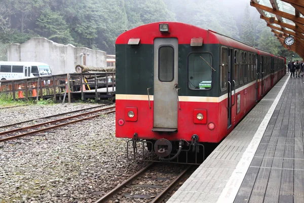 Alishan Taiwan October 2018 Tren Estación Alishan Viajar Parque Nacional — Foto de Stock