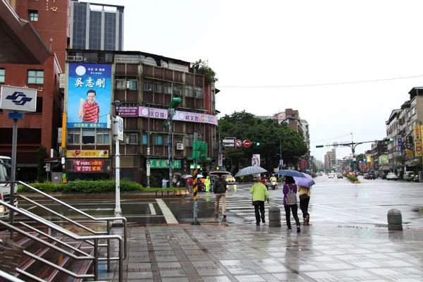 Taipei Taiwan Ottobre 2018 Vecchia Strada Fronte Tempio Longshan Nel — Foto Stock