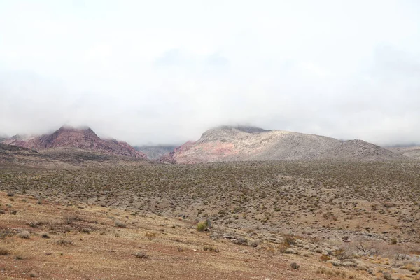 Sisli Gün Red Rock Canyon Nevada Abd Görünümünü — Stok fotoğraf