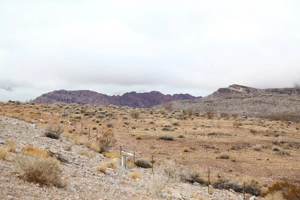 Sisli Gün Red Rock Canyon Nevada Abd Görünümünü — Stok fotoğraf