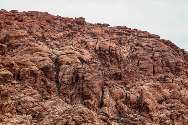 Pohled na národní park Rudého skalového kaňonu ve Foggy v Nevadě, USA — Stock fotografie