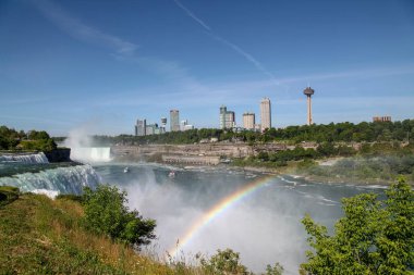 Niagara Şelalesi, New York - 12 Haziran 2018: Niagara Şelalesi manzarası