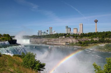 Niagara Şelalesi, New York - 12 Haziran 2018: Niagara Şelalesi manzarası
