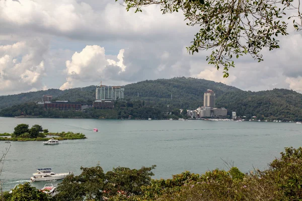 Vista do lago lua sol em taiwan — Fotografia de Stock