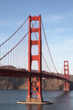 Golden Gate Köprüsü görünümünü. San Francisco, Kaliforniya, ABD.