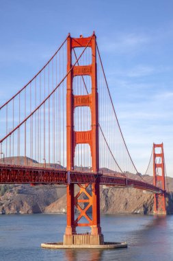 Golden Gate Köprüsü görünümünü. San Francisco, Kaliforniya, ABD.