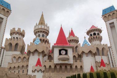 Las Vegas,Abd-8 Aralık 2018:Excalibur otel ve kumarhanesi