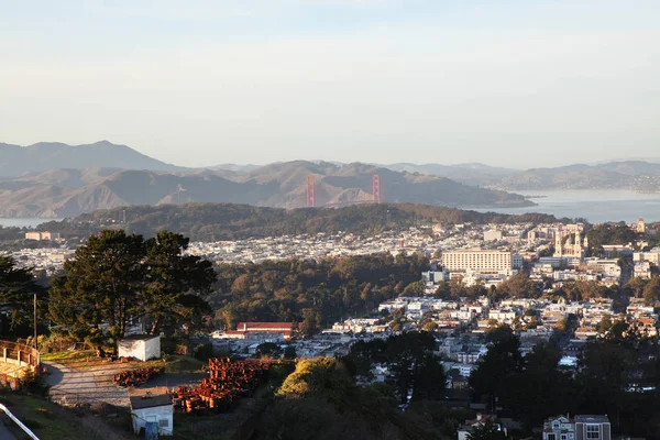 Uitzicht op Twin Peak San Francisco, Verenigde Staten — Stockfoto