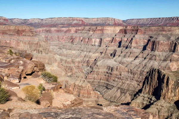 Vista del paisaje en el Parque Nacional del Gran Cañón en Estados Unidos —  Fotos de Stock