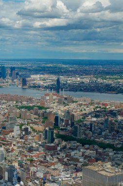 New York, ABD-Haziran 18, 2018: New York c binanın havadan görünümü
