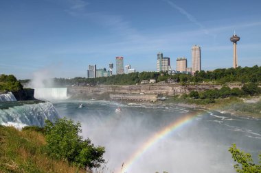 Niagara Şelalesi, New York - 12 Haziran 2018: Niaga'da İnsanlar Ziyaretçiler
