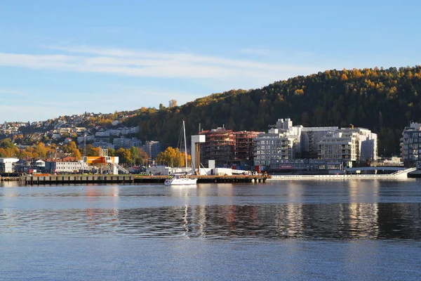 View of Oslo city before sunset in autumn, norway — Stock Photo, Image