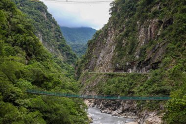 Hualien taroko Milli park manzara dağ görünümü,