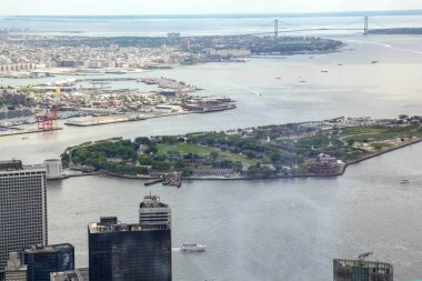 New York, ABD-Haziran 18, 2018: New York c binanın havadan görünümü