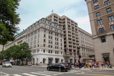 Washington Dc, ABD-14 Haziran 2018: R'den bina görünümü