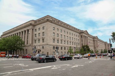 Washington Dc, ABD-14 Haziran 2018: R'den bina görünümü