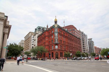 Washington Dc, ABD-14 Haziran 2018: R'den bina görünümü