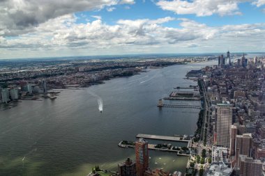 New York, ABD-Haziran 18, 2018: New York c binanın havadan görünümü