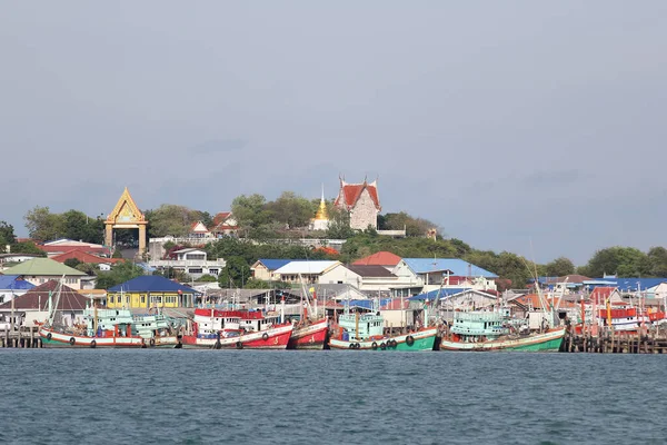 Samae San Tailandia Julio 2014 Puerto Del Pueblo Pesquero Frente — Foto de Stock