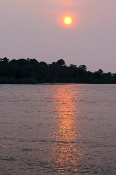View Island Sunset Beautiful Light Sun Thailand — Stock Photo, Image