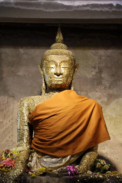 Amphawa Thaïlande Juin 2020 Statue Bouddha Dans Chuch Latéral Racine — Photo