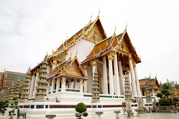 Bangkok Thajsko Červenec 2020 Chuch Krásná Památka Slavný Chrámu Suthat — Stock fotografie