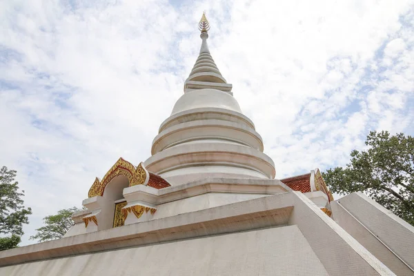 Chiang Rai Thajsko Červenec 2020 Bílá Žvýkačka Chrámu Wat Phra — Stock fotografie