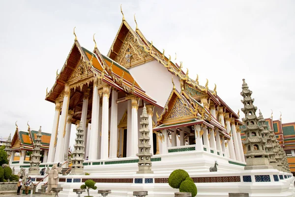 Bangkok Thailand July 2020 Chuch Beautiful Landmark Famous Suthat Temple — Stock Photo, Image