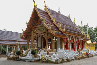 Chiang rai, Tayland: 27 Temmuz 2020: Wat Phra 'daki ana chuch Doi-Tung Chiang rai, Tayland' da meşhurdur