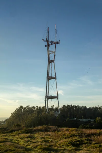 Widok Bliźniaczy Szczyt Wieży San Francisco Usa — Zdjęcie stockowe