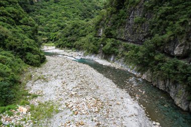 Hualien, Tayvan 'daki Taroko Ulusal Parkı manzarası.