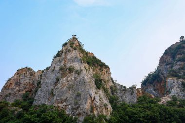 Dağın manzarası ve Tayland 'daki doğa parkı.