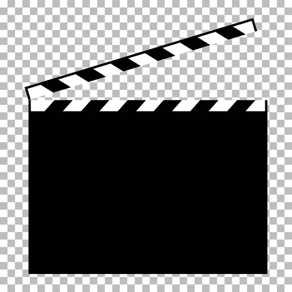 Üres Rendező Clapboard Elszigetelt Átlátszó Háttér Vektor Illusztráció — Stock Vector