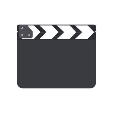 Yönetmen fıçı tahtası veya film fıçı tahtası üzerinde arka plan vektör illüstrasyon izole