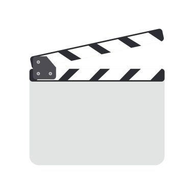 Yönetmen fıçı tahtası veya film fıçı tahtası üzerinde arka plan vektör illüstrasyon izole