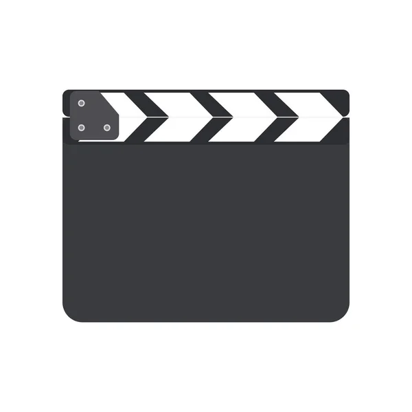 Director Clapboard Movie Clapboard Isolated Background Vector Illustration — Stock Vector