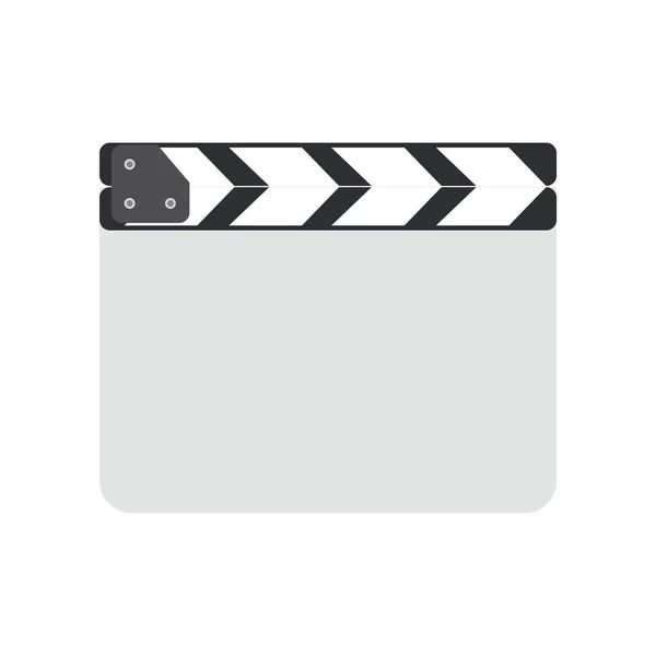 Clapboard Regista Clapboard Film Isolato Illustrazione Vettoriale Sfondo — Vettoriale Stock