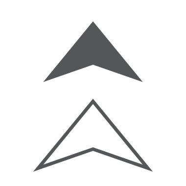 Oklar koleksiyonu ile zarif serbest stil ve siyah renk beyaz arka plan ve ok simge tasarlamak vektör