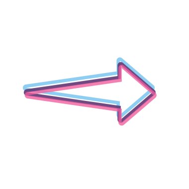 Oklar zarif stil 3B vektör beyaz arka plan ve ok iconillustration üzerinde ücretsiz