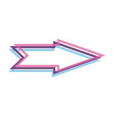 Oklar zarif stil 3B vektör beyaz arka plan ve ok iconillustration üzerinde ücretsiz