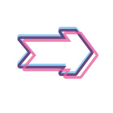 Oklar zarif stil 3B vektör beyaz arka plan ve ok iconillustration üzerinde ücretsiz