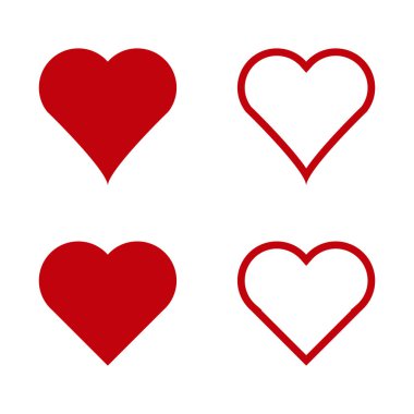 Valentine vectors  Valentine heart valentine symbol heart symbol on white background illustration