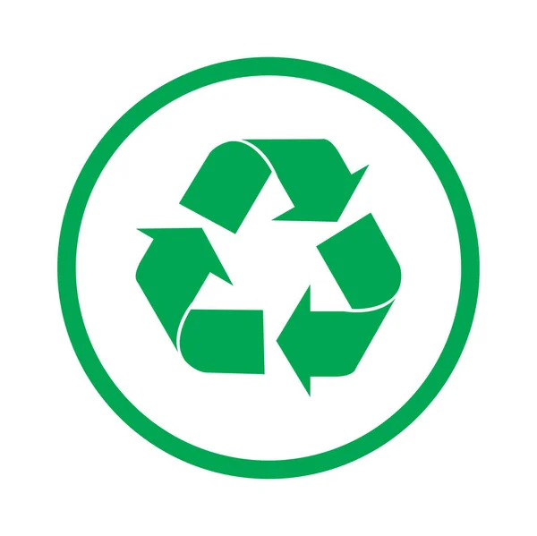 Symboles Recyclage Symboles Recyclage Plastique Icône Recyclage Sur Fond Blanc — Image vectorielle