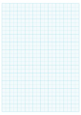 mavi ızgara kağıt 2,0 cm a4 ızgara ve grafik ölçek 1:50 vektör illüstrasyon