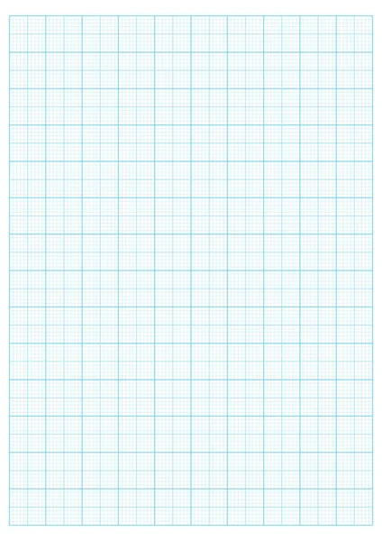 Grille Bleue Papier Grille Graphique Échelle Illustration Vectorielle — Image vectorielle