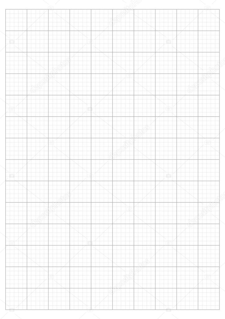 monochrome Grid Paper 2.0 cm A4 Grid And Graph scale 1:50 vector illustration