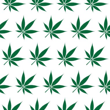 Dikişsiz esrar esrar desen vektör resim illüstrasyon