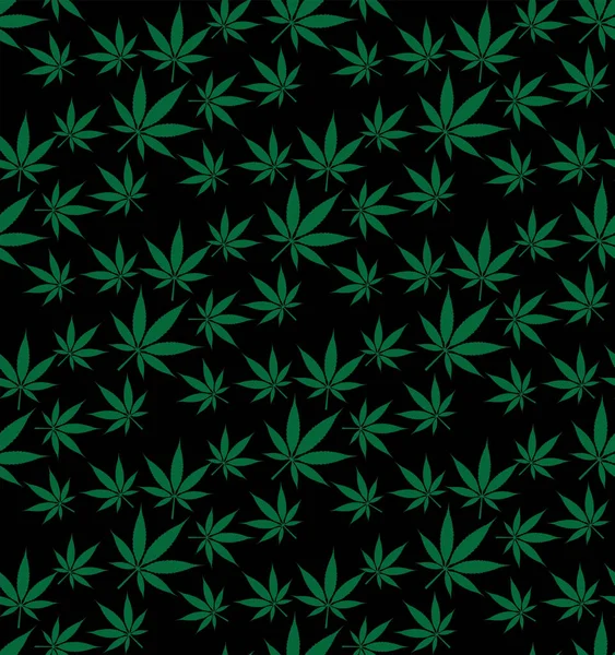 Illustrazione Dell Immagine Vettoriale Del Modello Marijuana Senza Soluzione Continuità — Vettoriale Stock