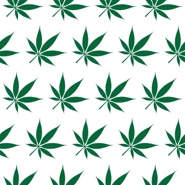 Illustrazione Dell Immagine Vettoriale Del Modello Marijuana Senza Soluzione Continuità — Vettoriale Stock