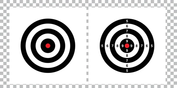 Blank Arrow Target Blank Gun Target Paper Shooting Target Blank — Stock Vector